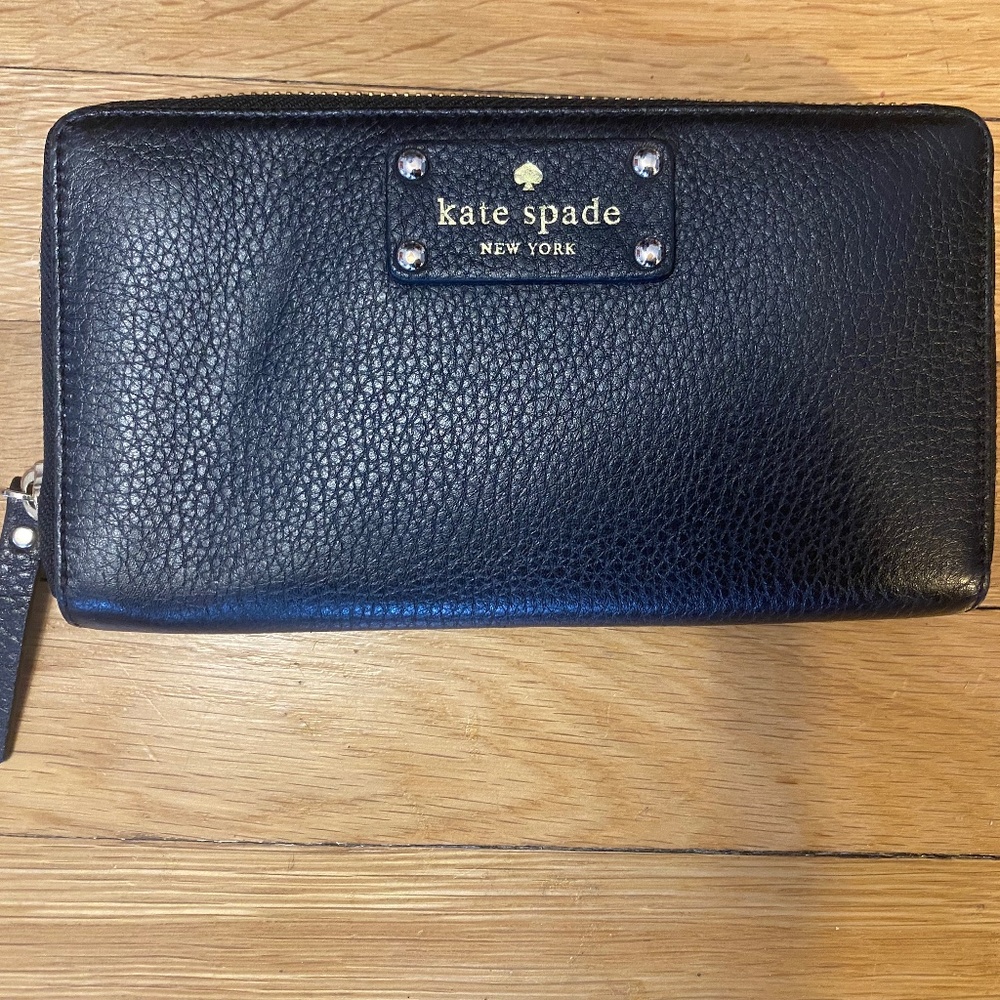 Kate Spade Berkshire Road Black Leather Wallet